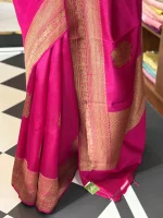 Pink Poona Silk Saree. - Image 4